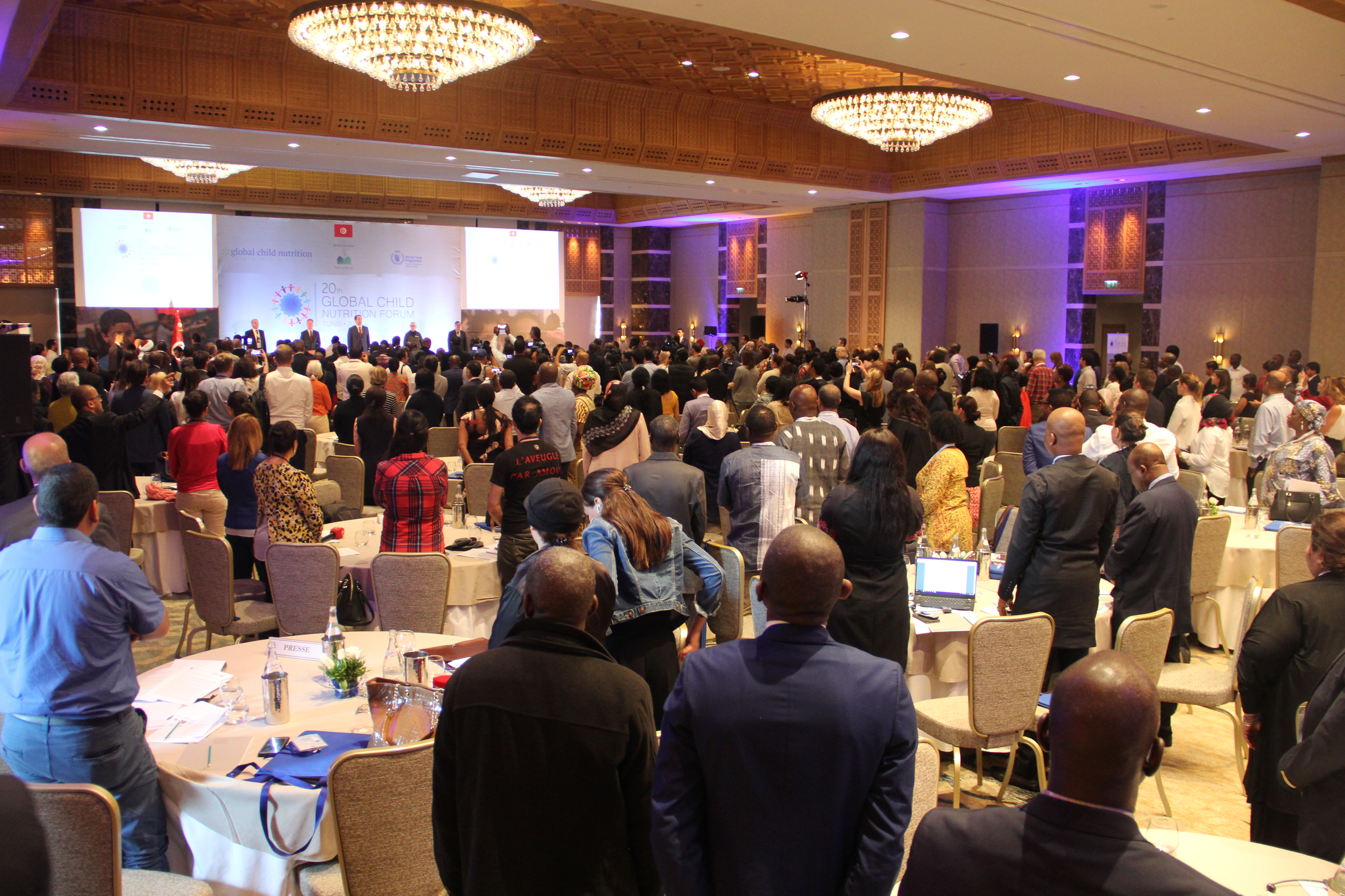 a photo of the conference room of the 20th annual Global Child Nutrition Forum