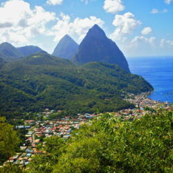 St. Lucia’s Pitons credit to Boris Kasimov