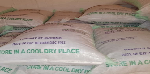 Figure 5: Bags of dried mushrooms delivered to a school canteen in Burundi