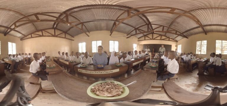 Bill Gates Lunchtime in Africa